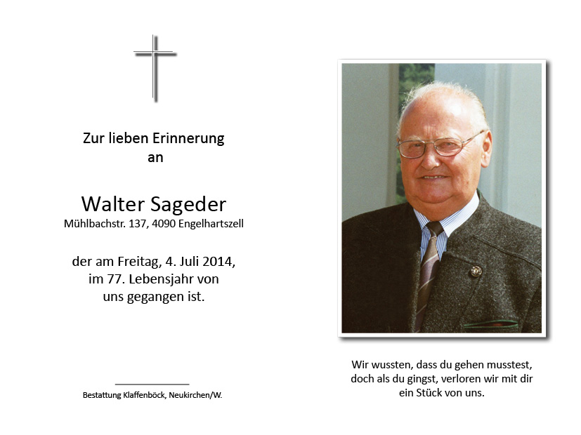 Walter  Sageder