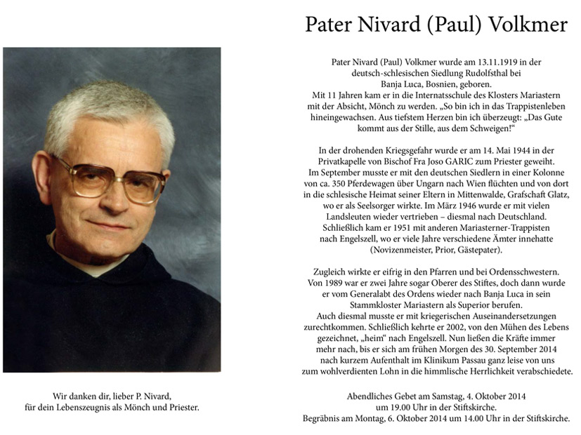 Pater Nivard  Paul Volkmer