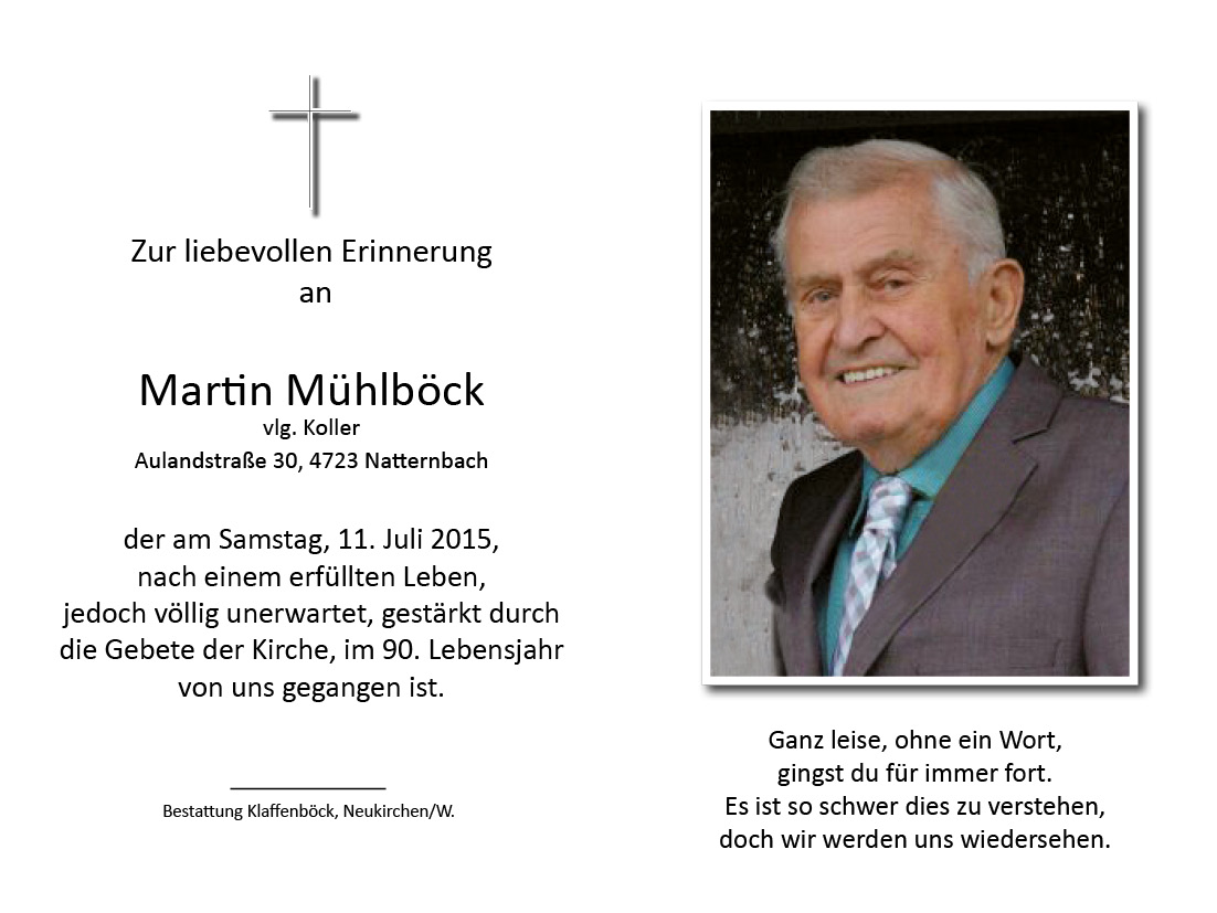 Martin  Mühlböck