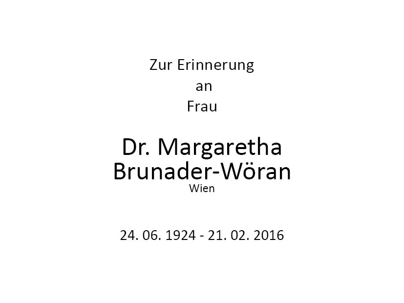 Margareta  Brunader-Wöran