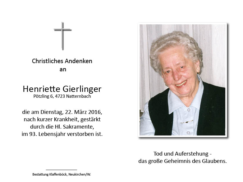 Henriette  Gierlinger
