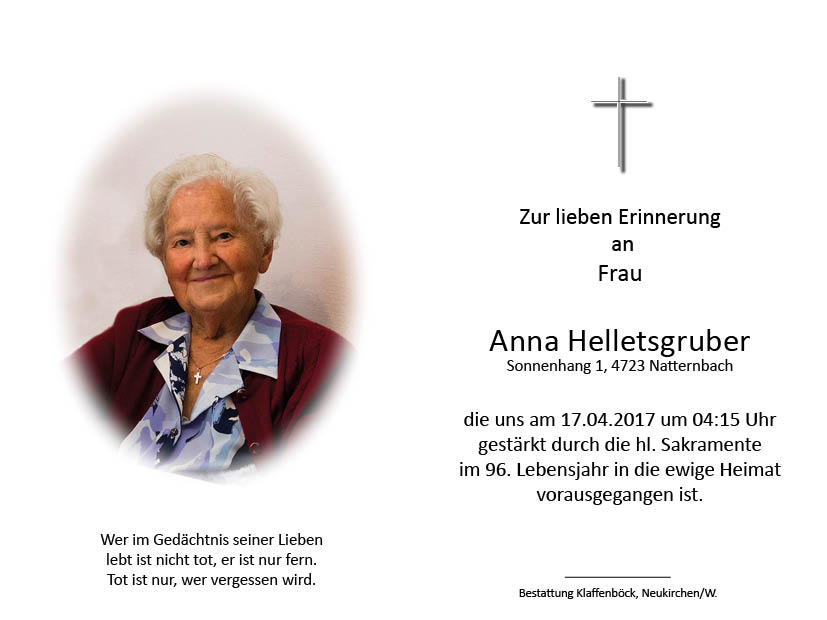 Anna  Helletsgruber