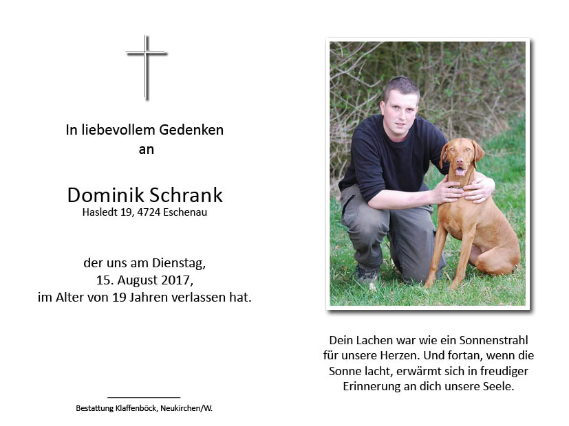 Dominik  Schrank jun.