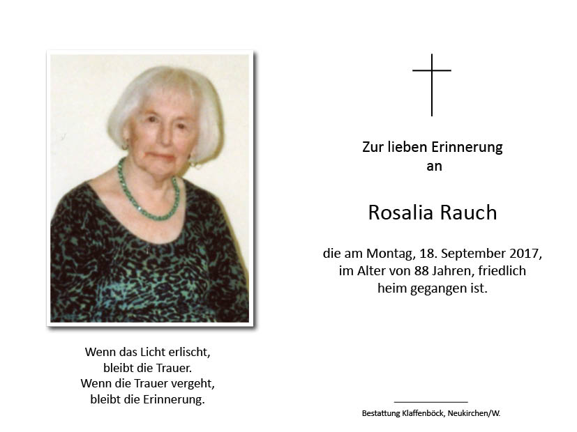Rosalia  Rauch