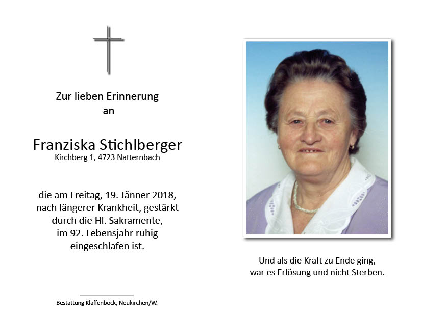 Franziska  Stichlberger