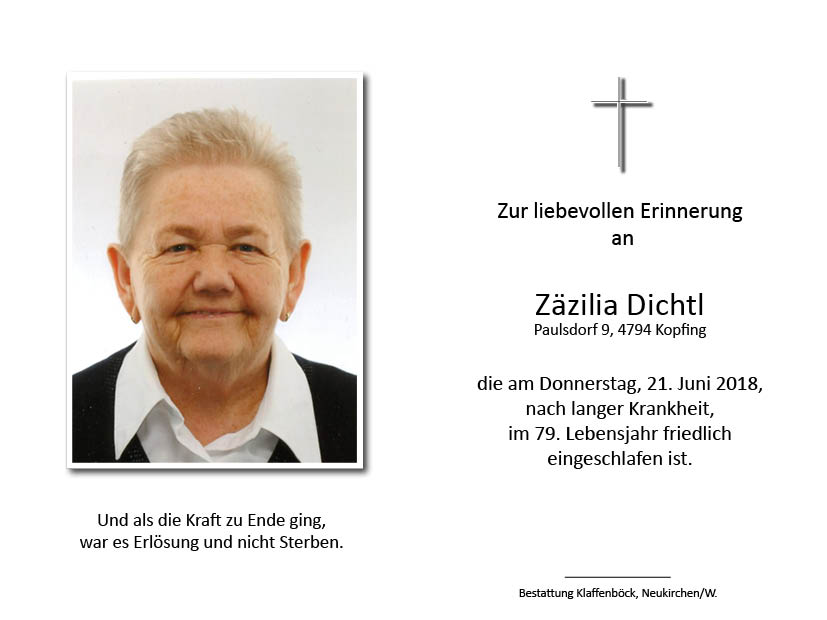 Zäzilia  Dichtl