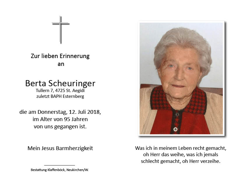 Berta  Scheuringer