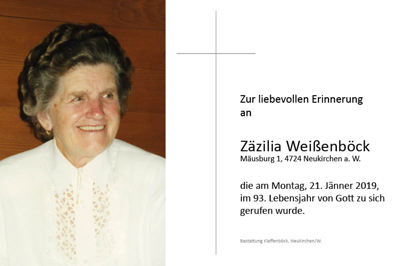 Zäzilia  Weißenböck