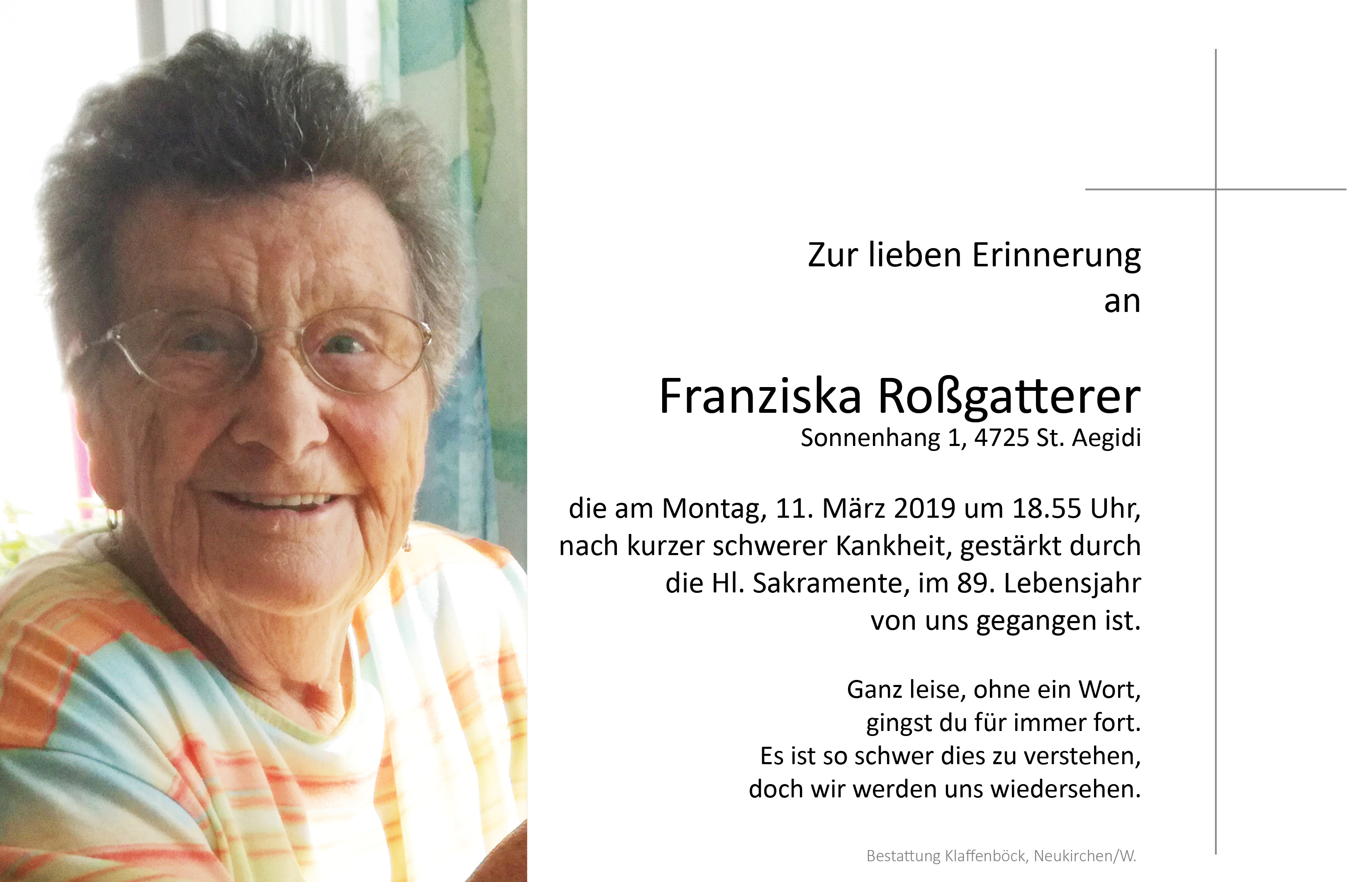 Franziska  Roßgatterer