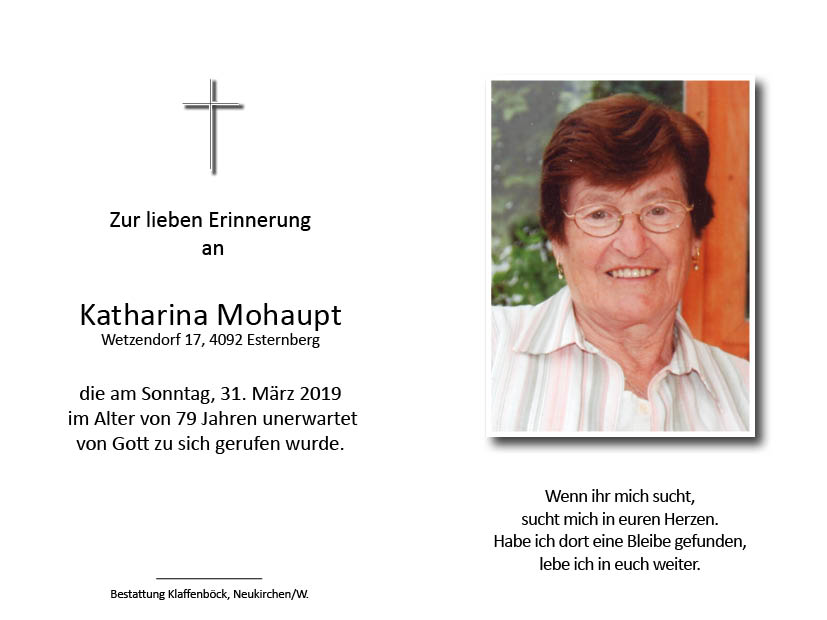 Katharina  Mohaupt