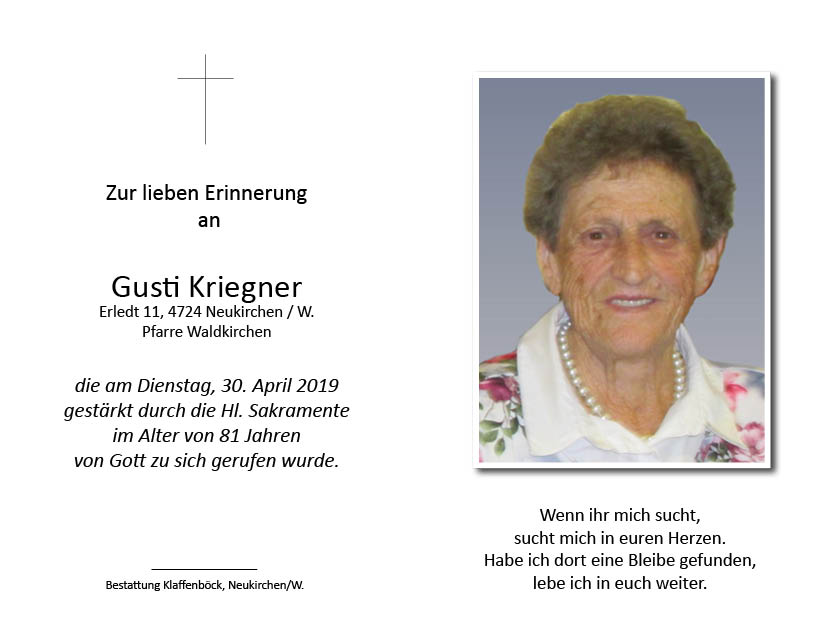 Augustine  Kriegner