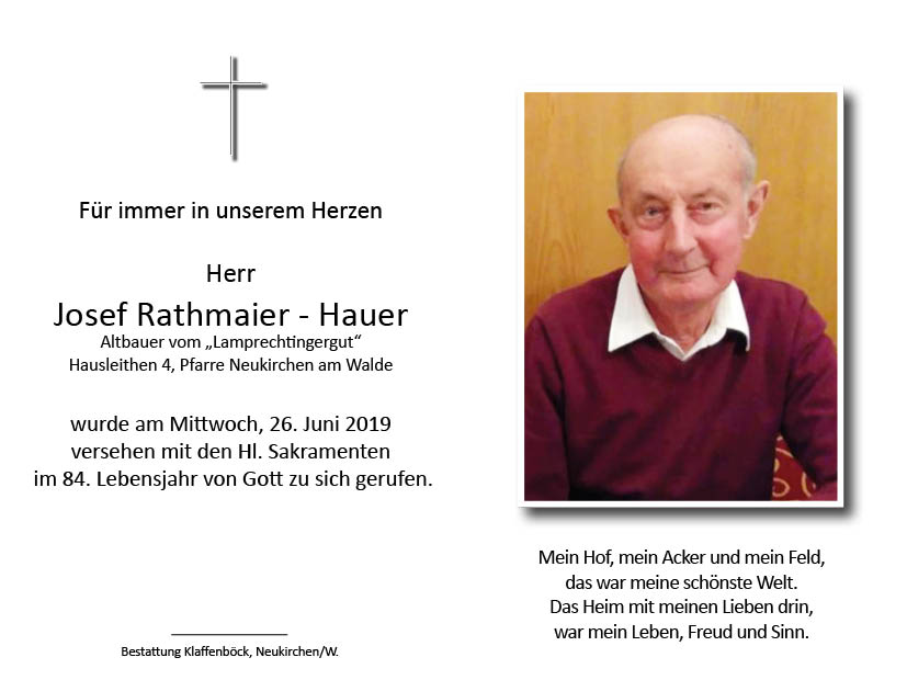 Josef  Rathmaier-Hauer