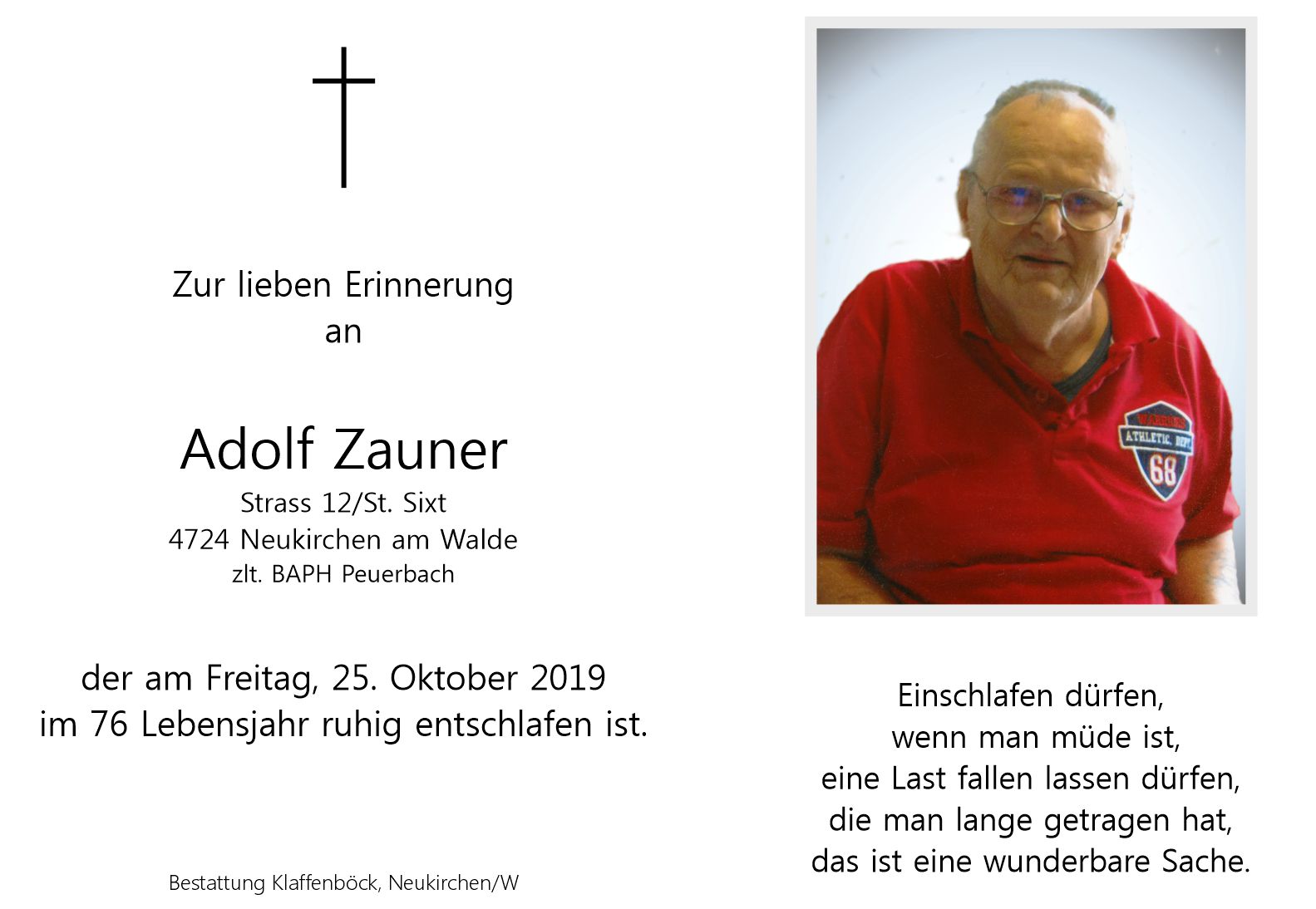 Adolf  Zauner