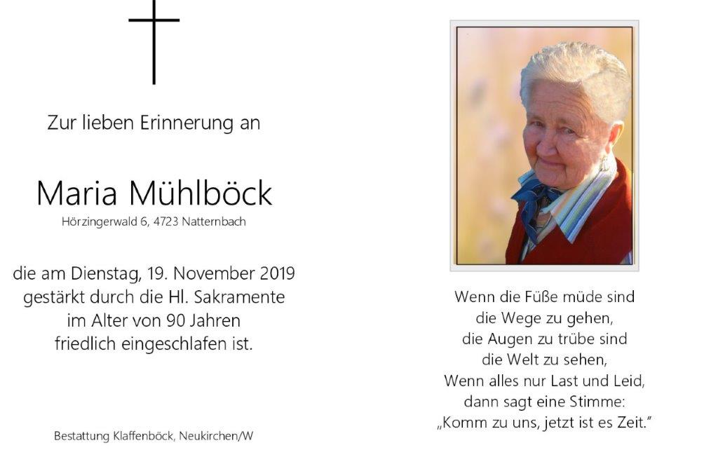 Maria  Mühlböck