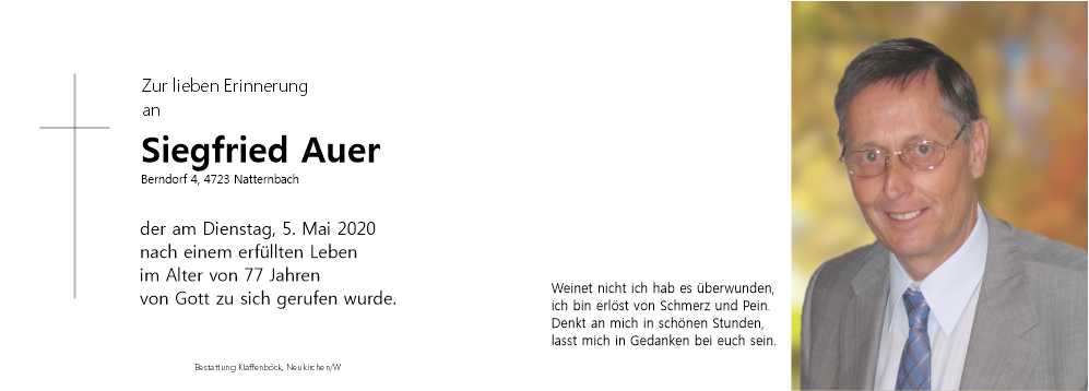 Siegfried  Auer