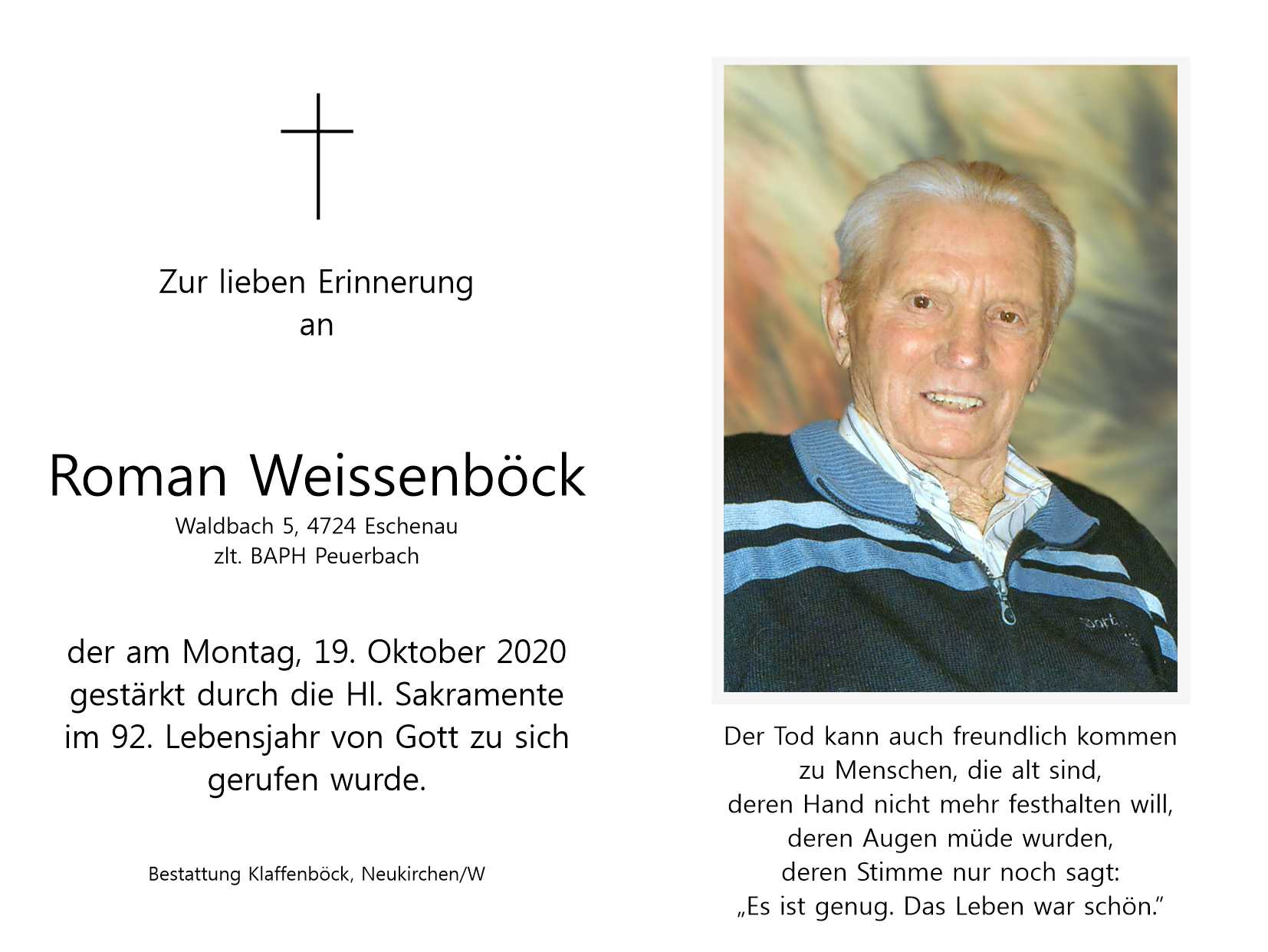 Roman  Weissenböck sen.
