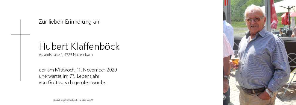 Hubert  Klaffenböck