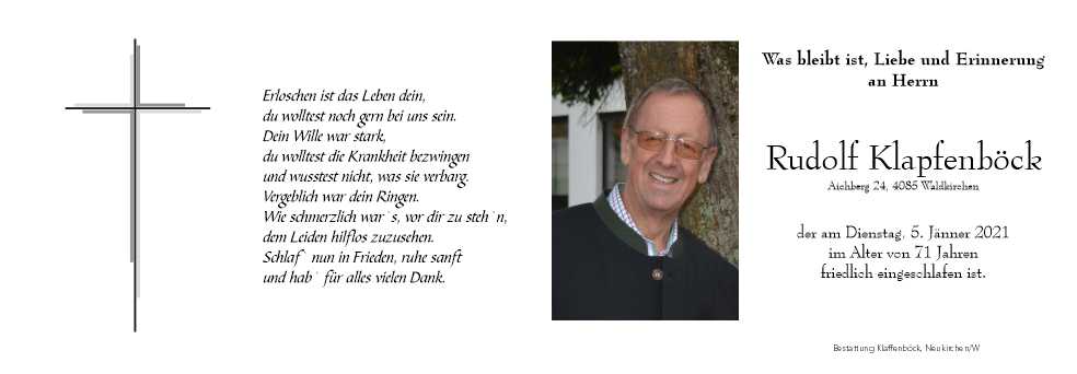 Rudolf  Klapfenböck