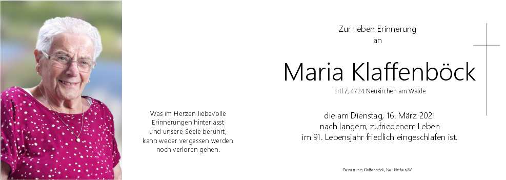 Maria  Klaffenböck
