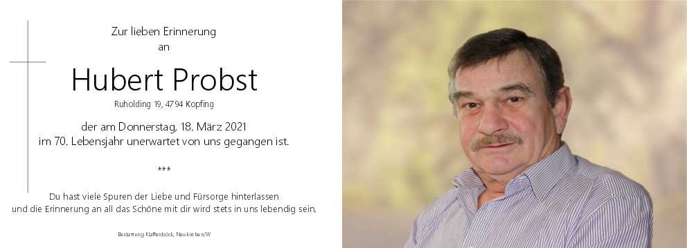Hubert  Probst