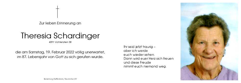 Theresia  Schardinger