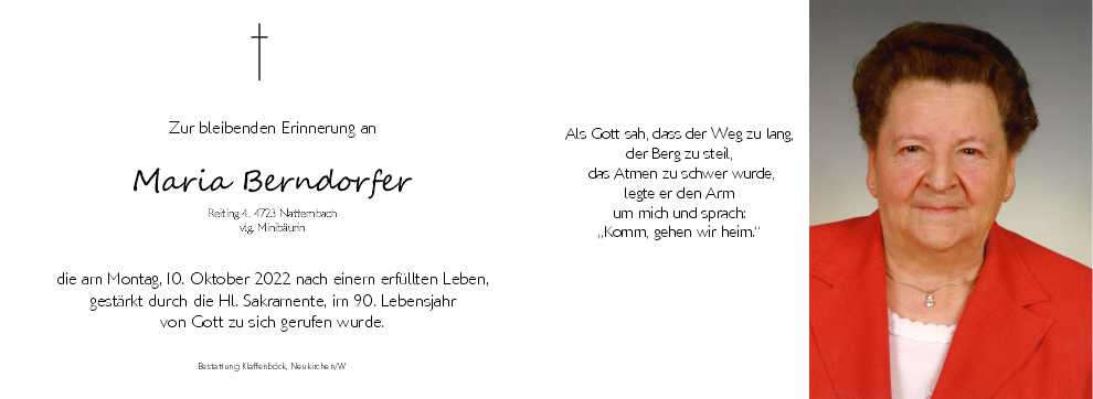 Maria  Berndorfer