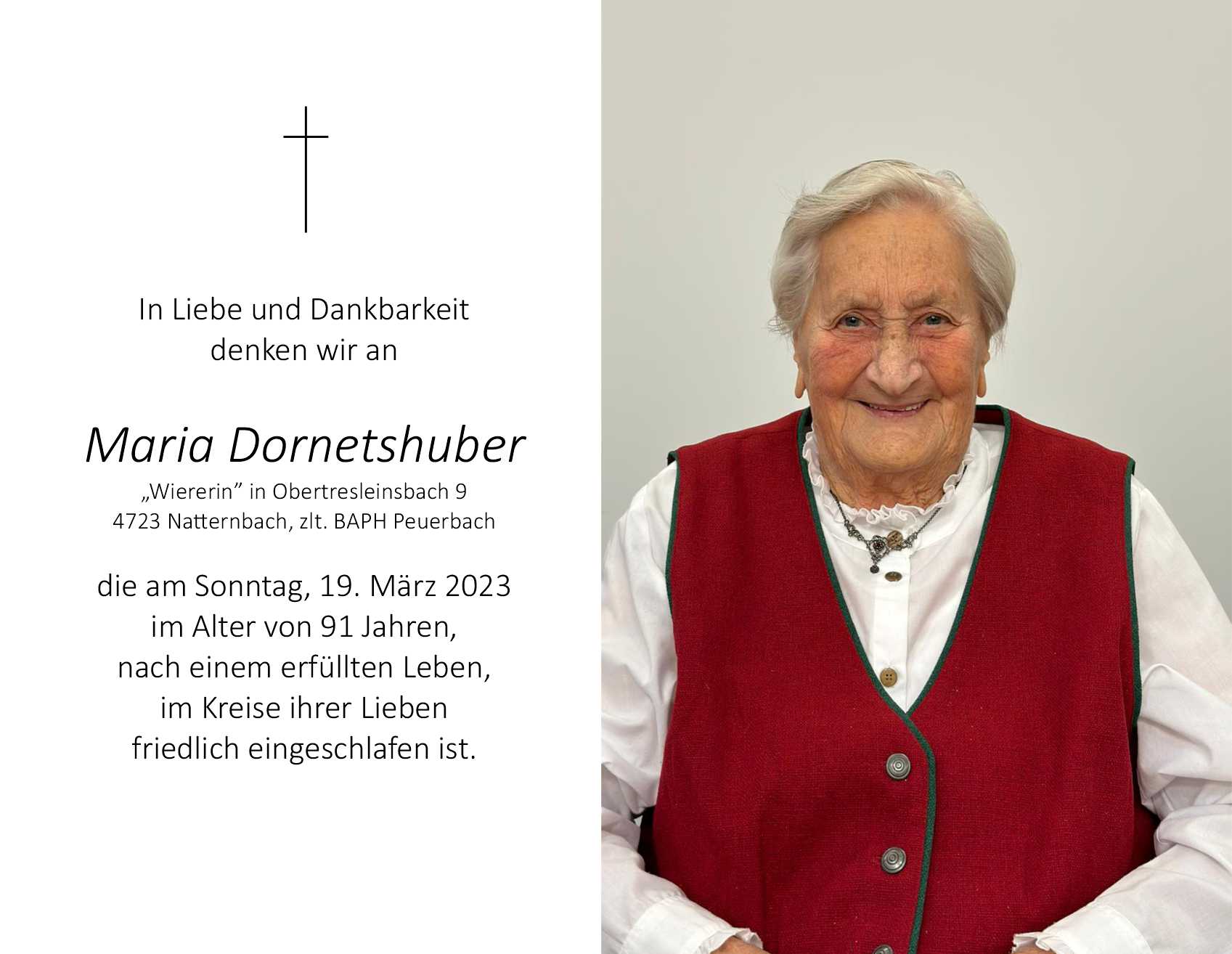 Maria  Dornetshuber
