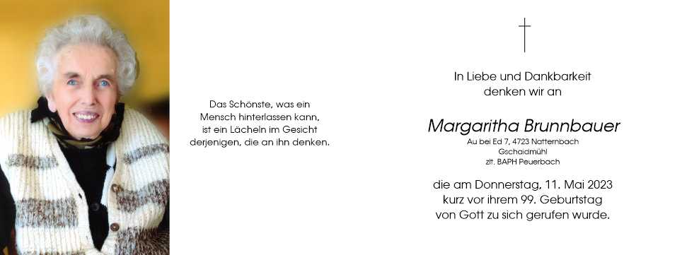 Margaritha  Brunnbauer