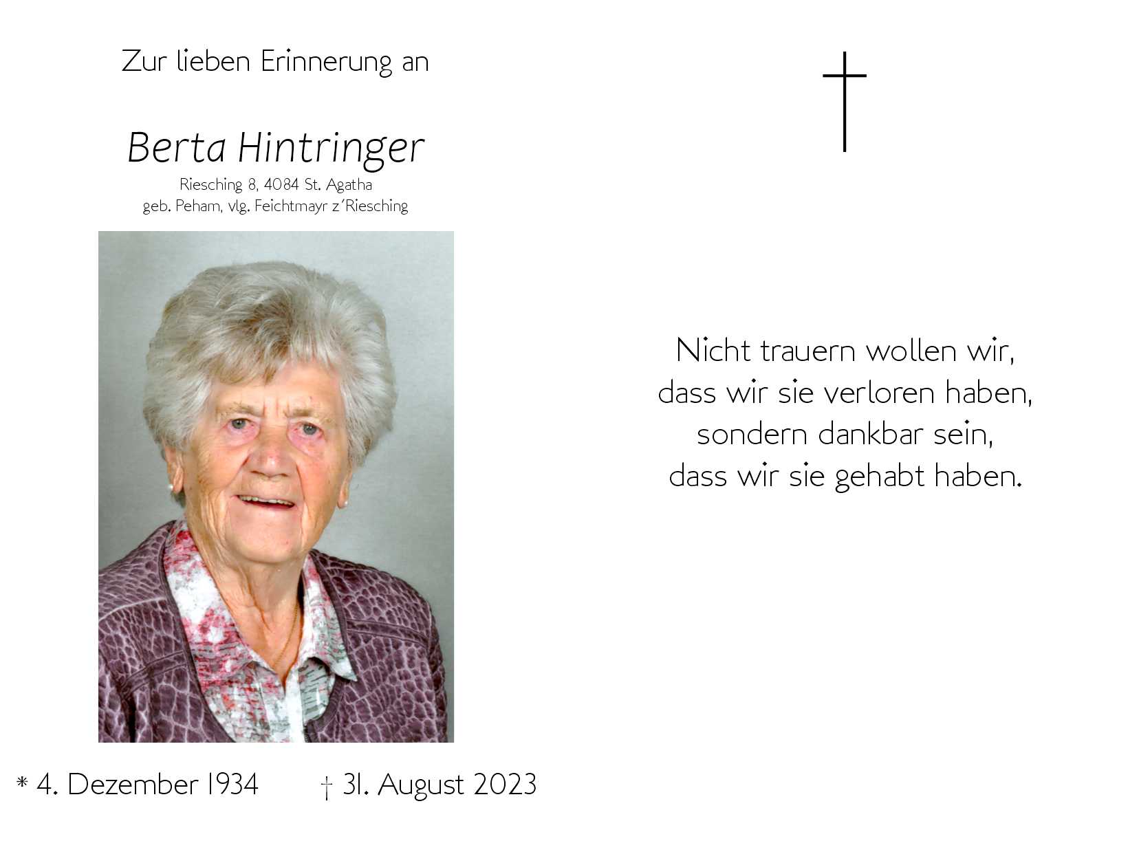 Berta  Hintringer