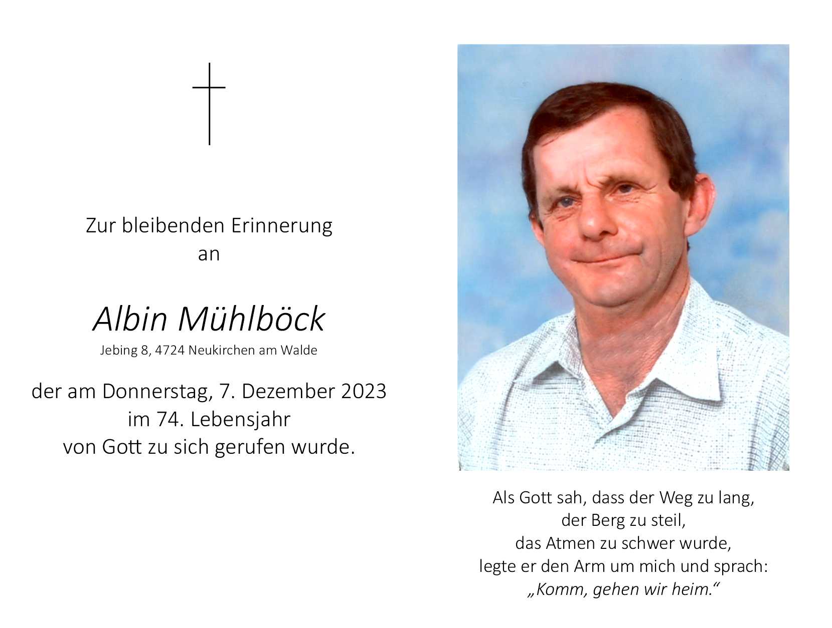 Albin  Mühlböck