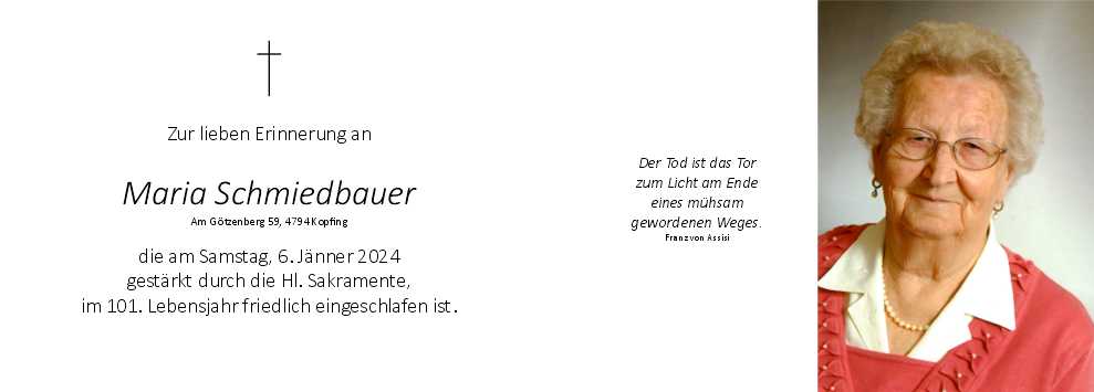 Maria  Schmiedbauer