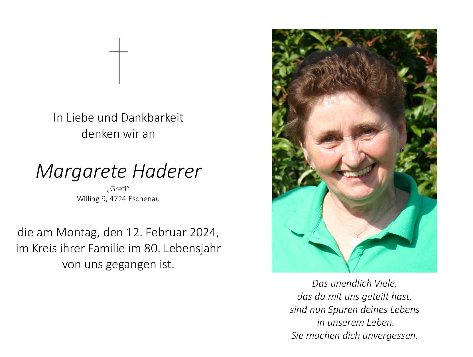 Margarete  Haderer