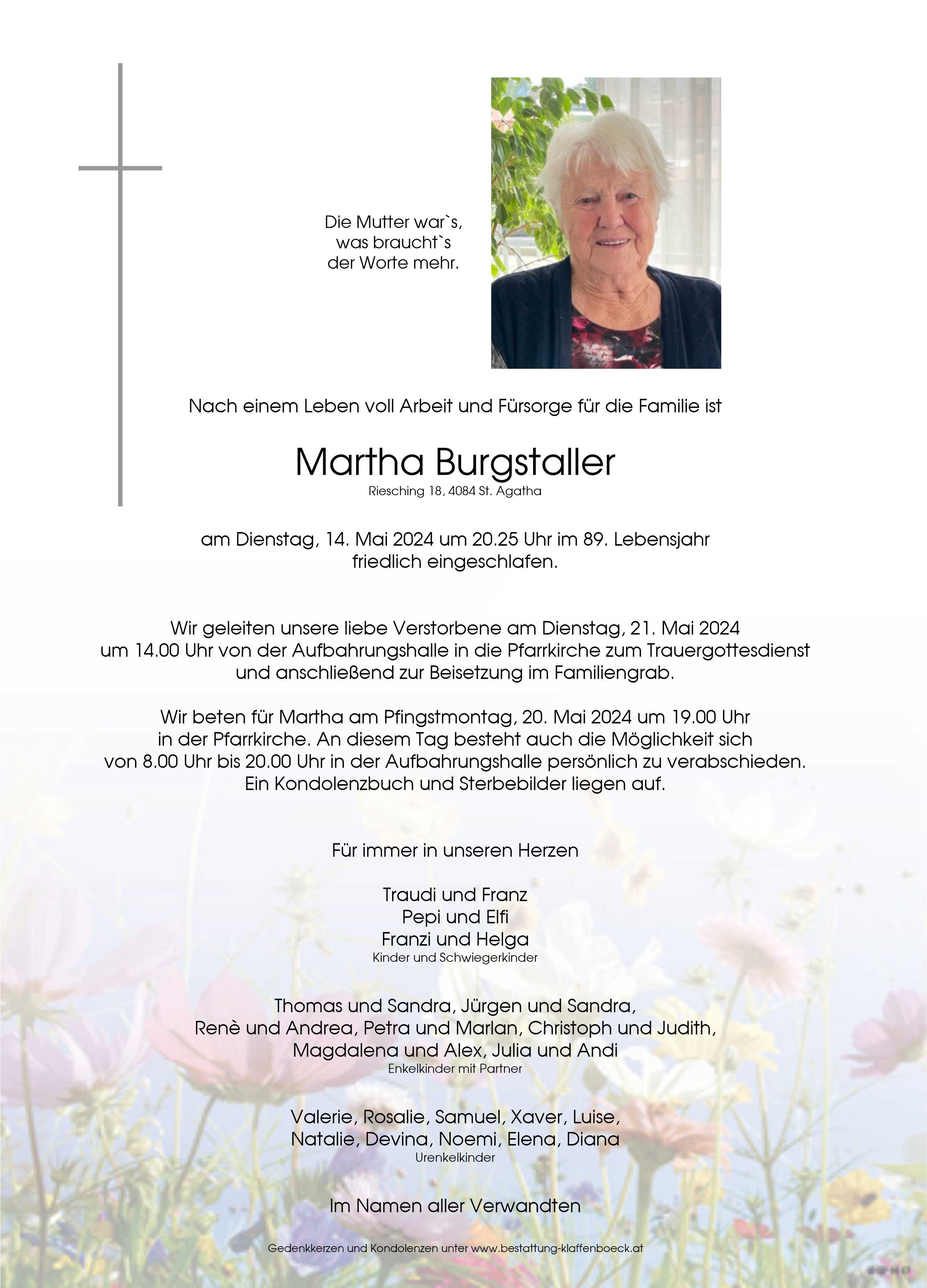 Martha  Burgstaller