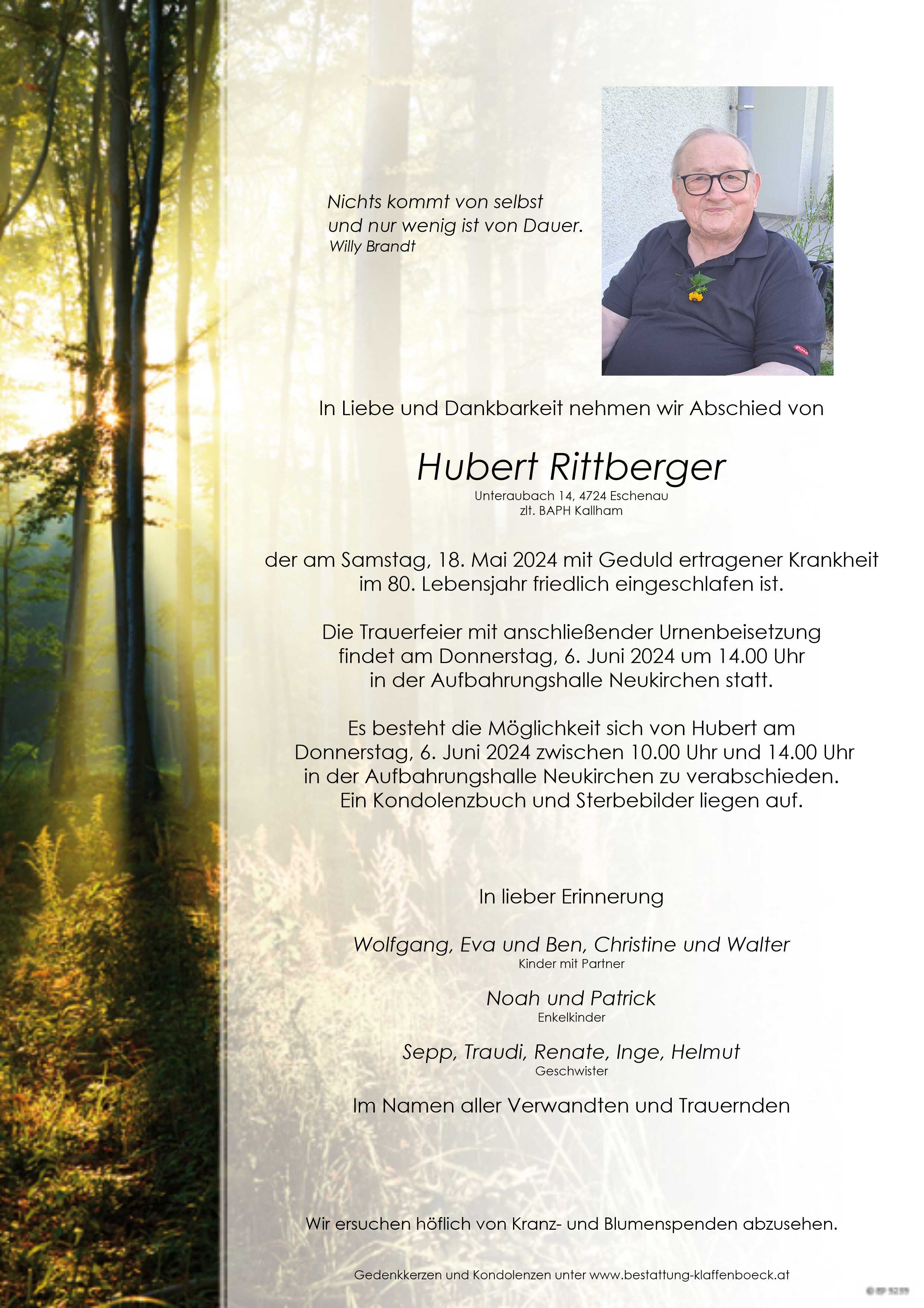 Hubert  Rittberger