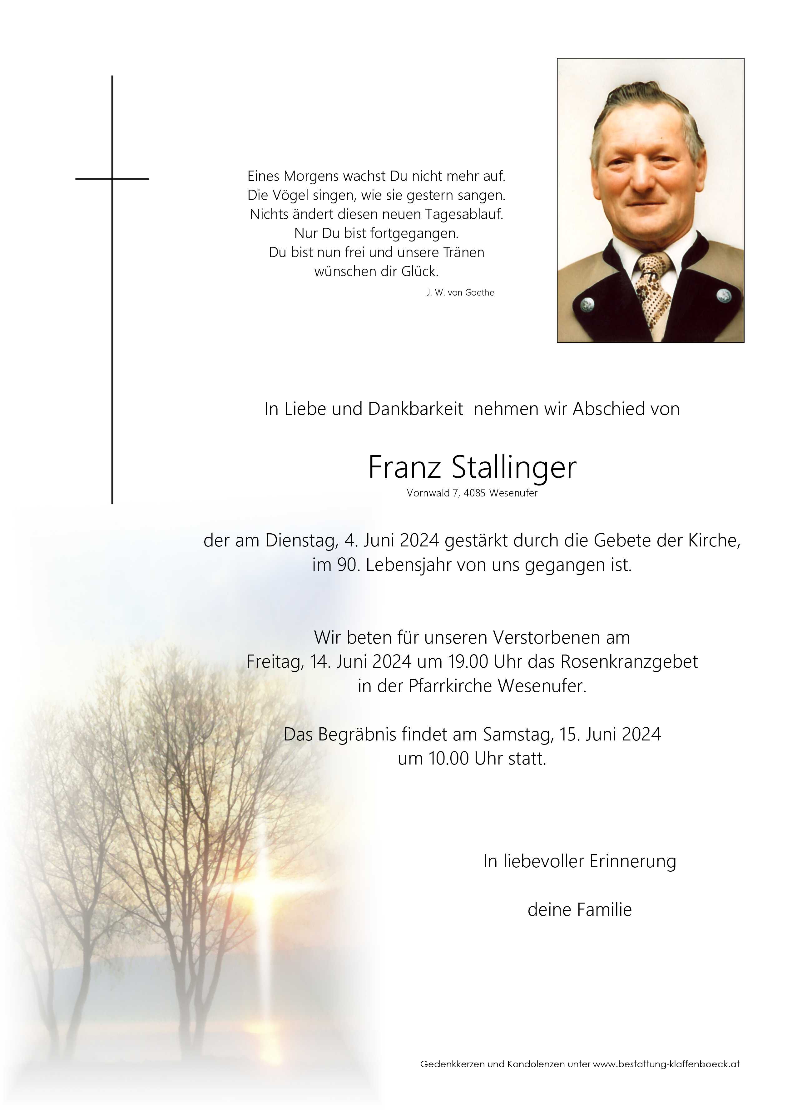 Stallinger  Franz