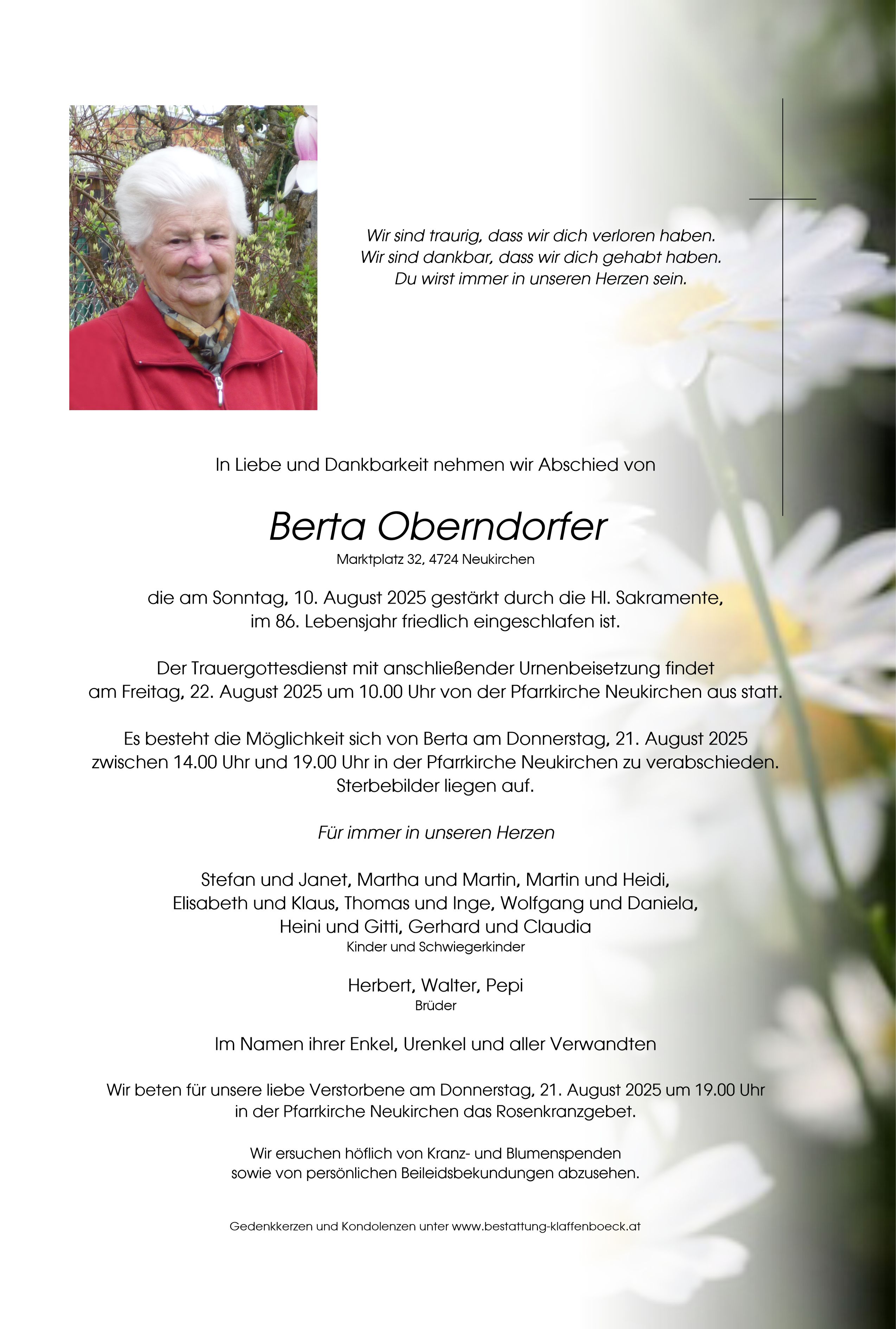 Berta  Oberndorfer
