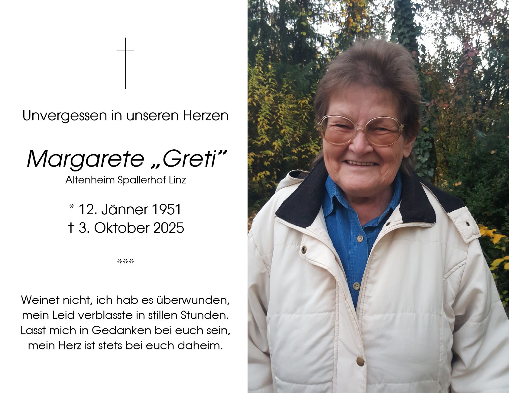 Margarete  K. geb. Baumgartner