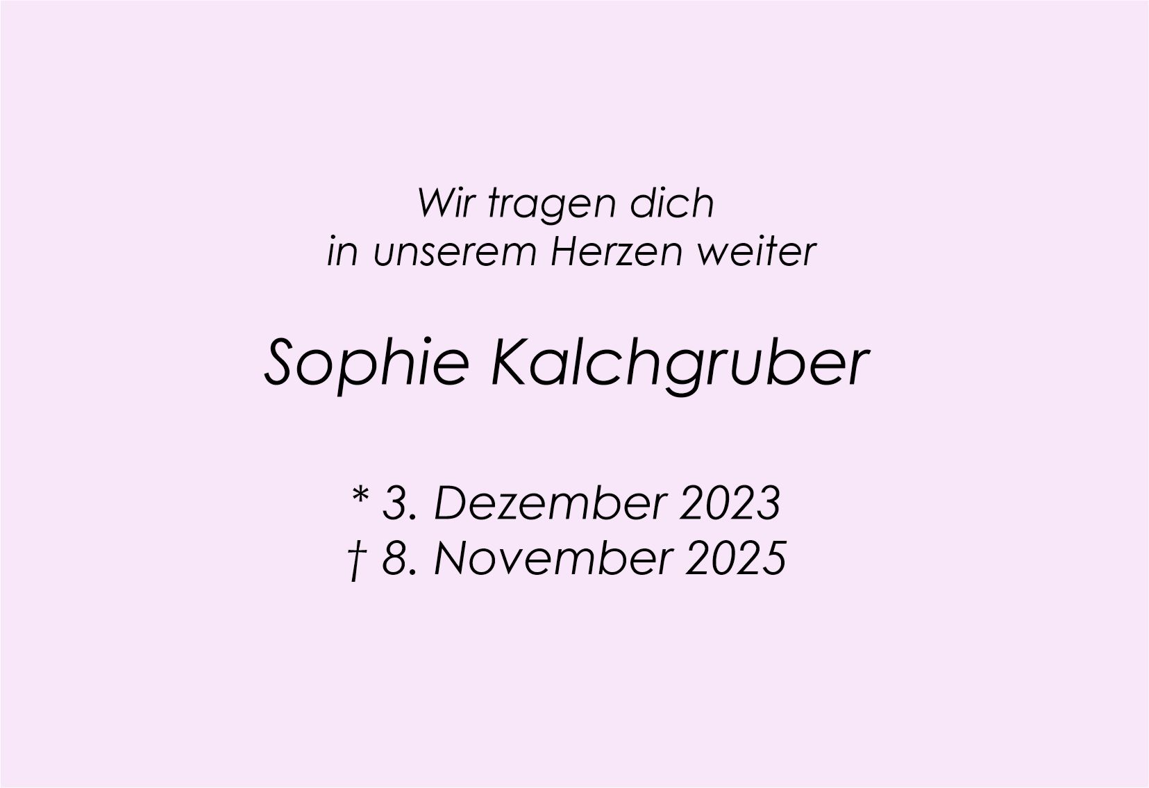 Sophie  Kalchgruber